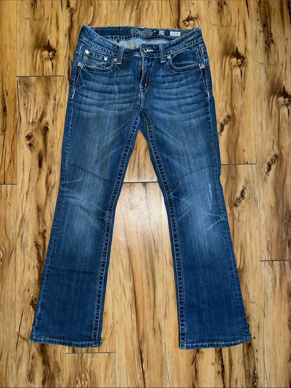 Miss Me Blue Faded Flare Jeans